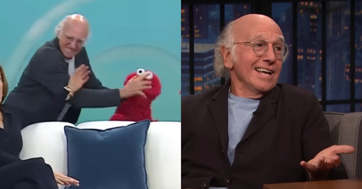 Larry David attacking Elmo on "The Today Show"; Larry David on "Late Night with Seth Meyers"