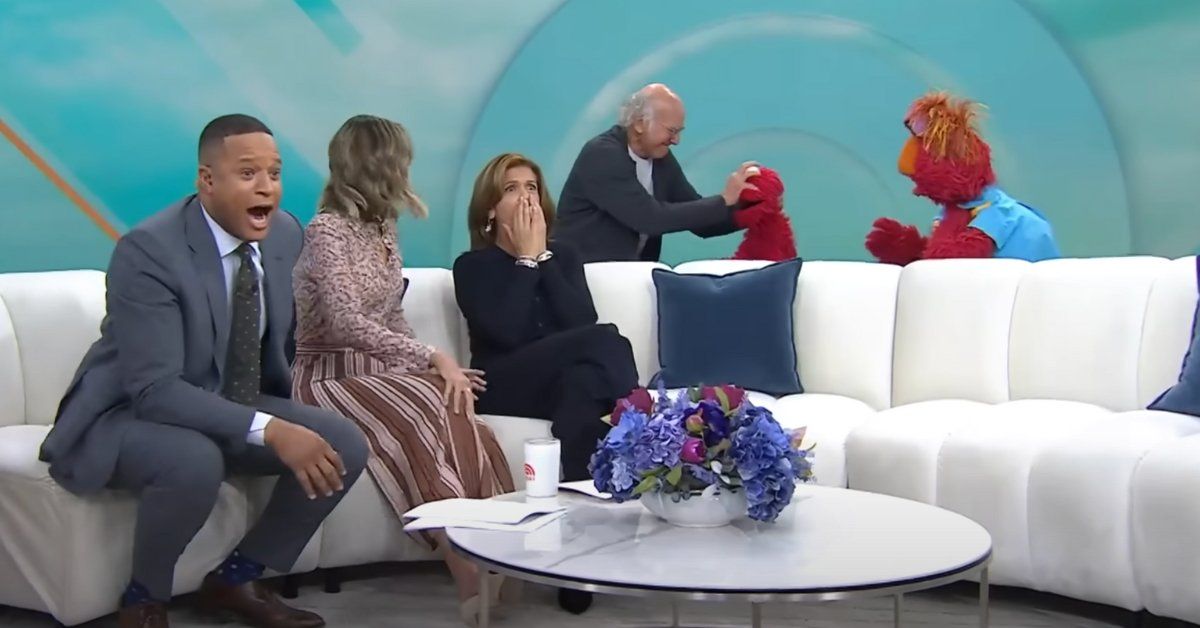 Larry David attacks Elmo on 'TODAY' as cohosts react in horror
