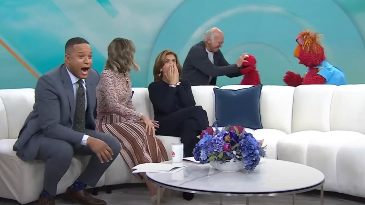 Larry David attacks Elmo on 'TODAY' as cohosts react in horror