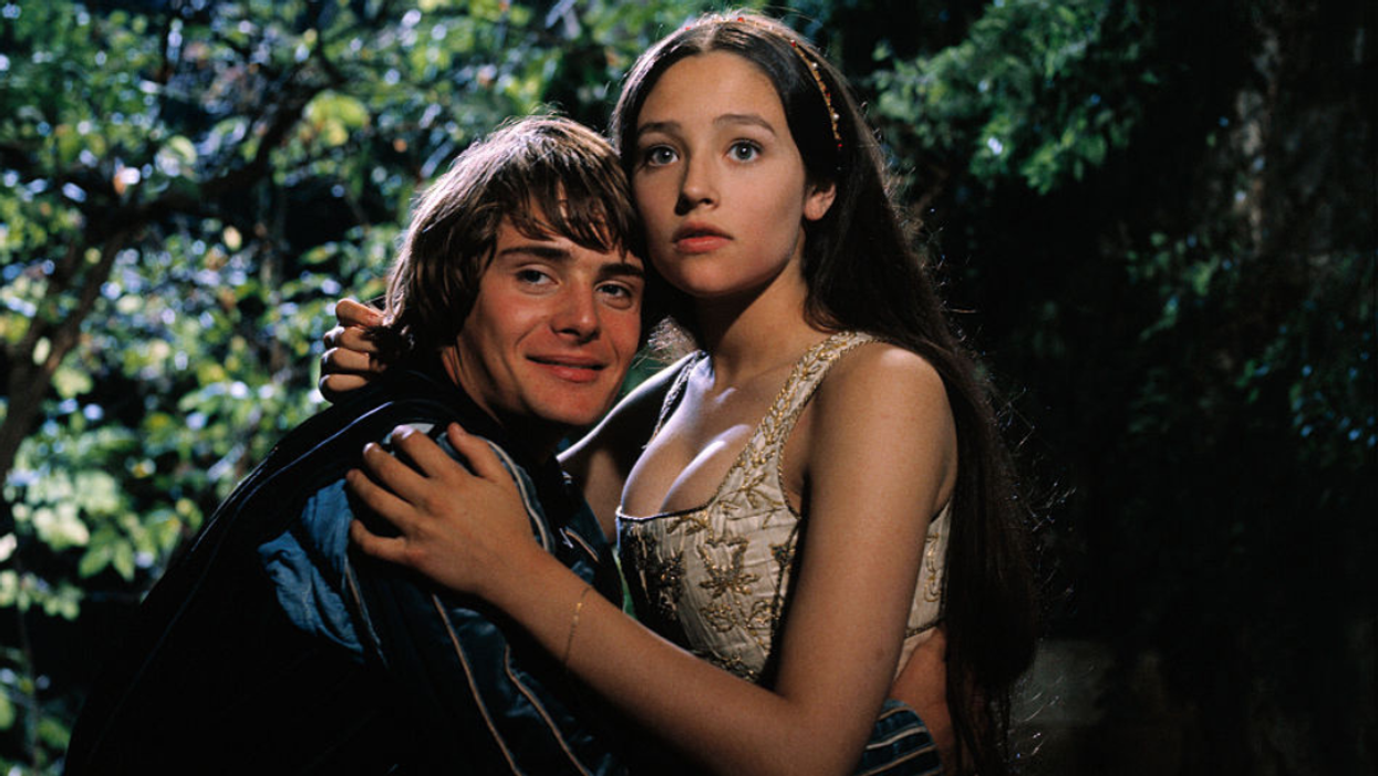 Leonard Whiting and Olivia Hussey in "Romeo and Juliet"