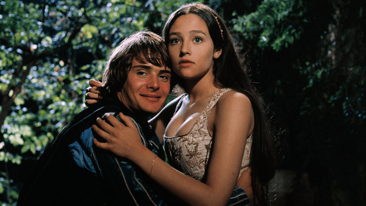 Leonard Whiting and Olivia Hussey in "Romeo and Juliet"
