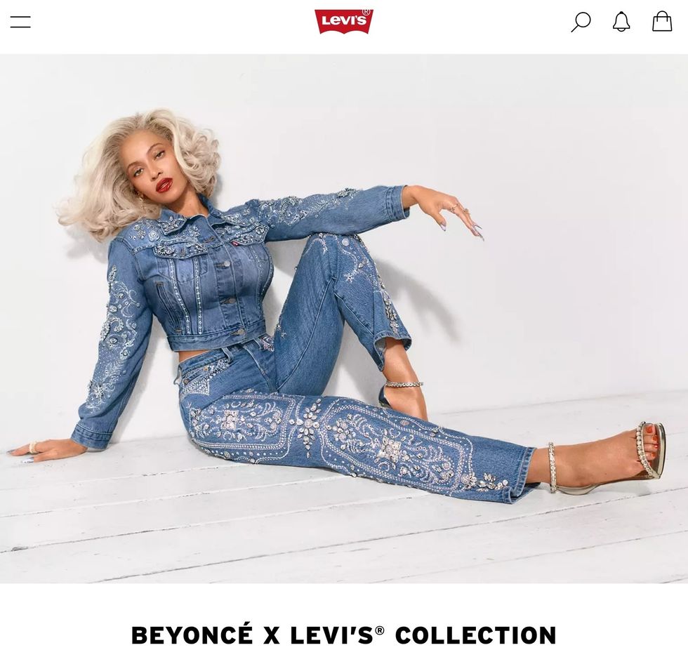 Levi's website screenshot