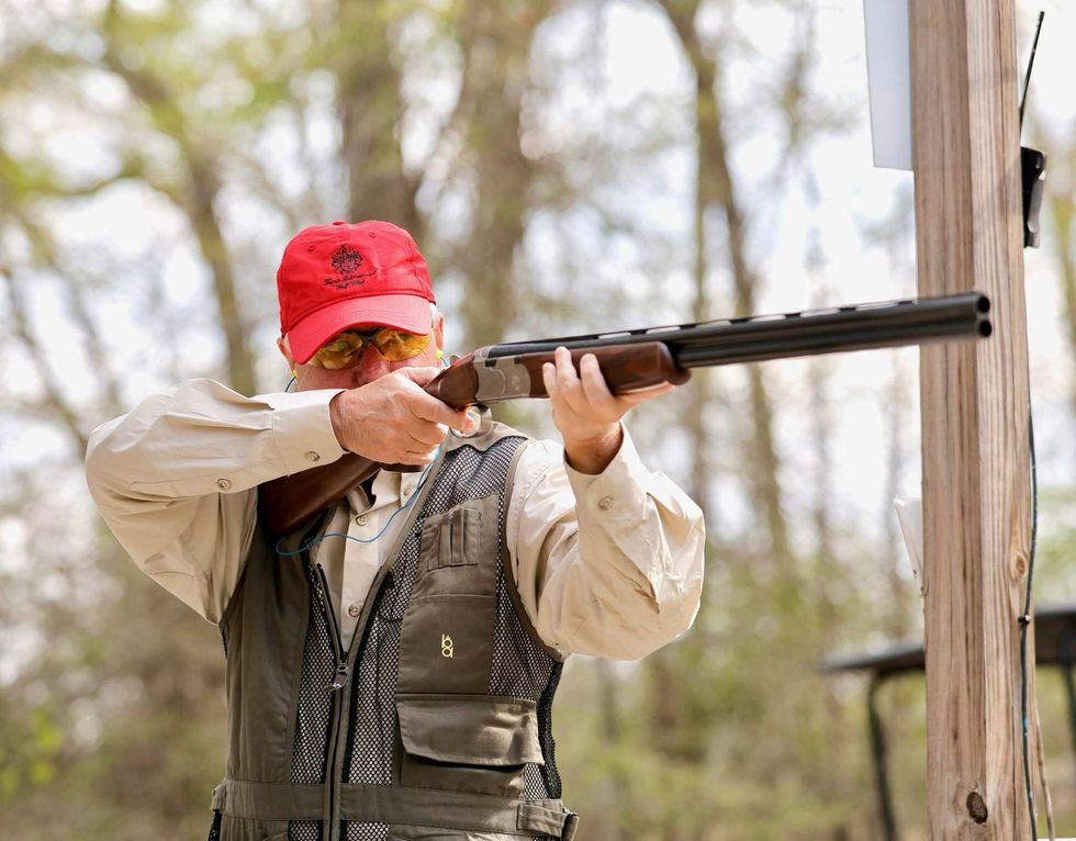 Lindsey Graham with a shotgun