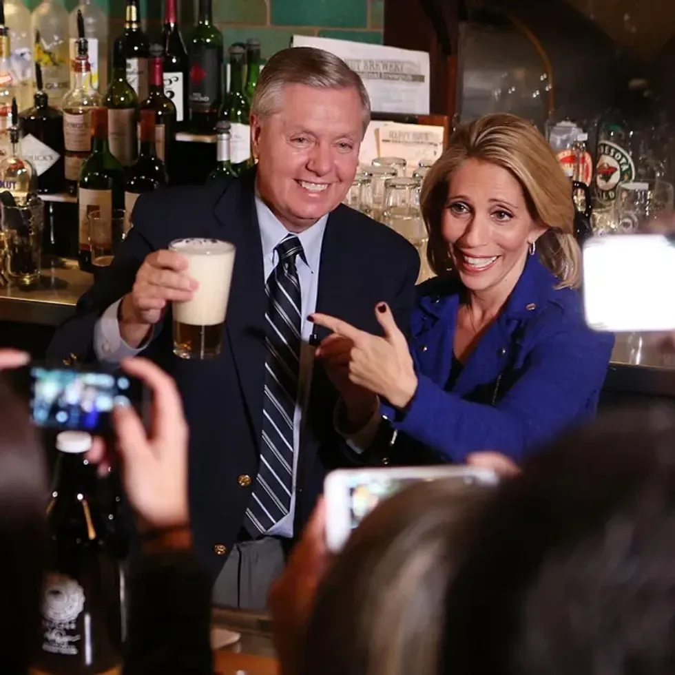 Lindsey Graham with Dana Bash in 2016