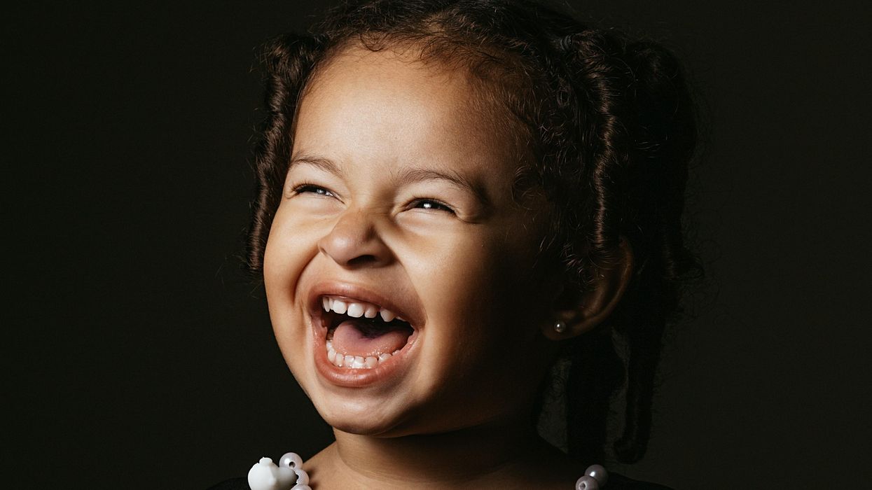 Little girl laughing