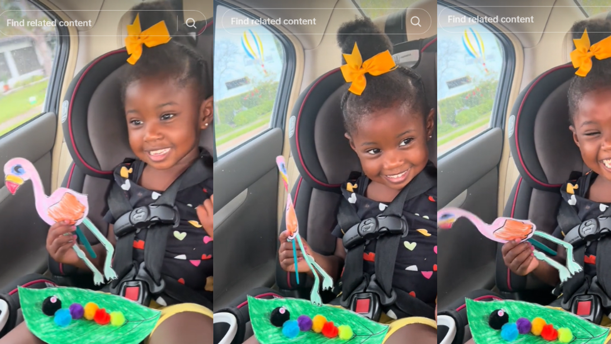 Little girl talking about standing up for herself and her appearance