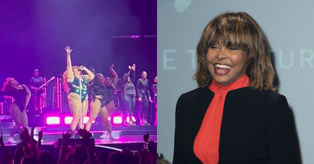 Lizzo performing 'Proud Mary'; Tina Turner