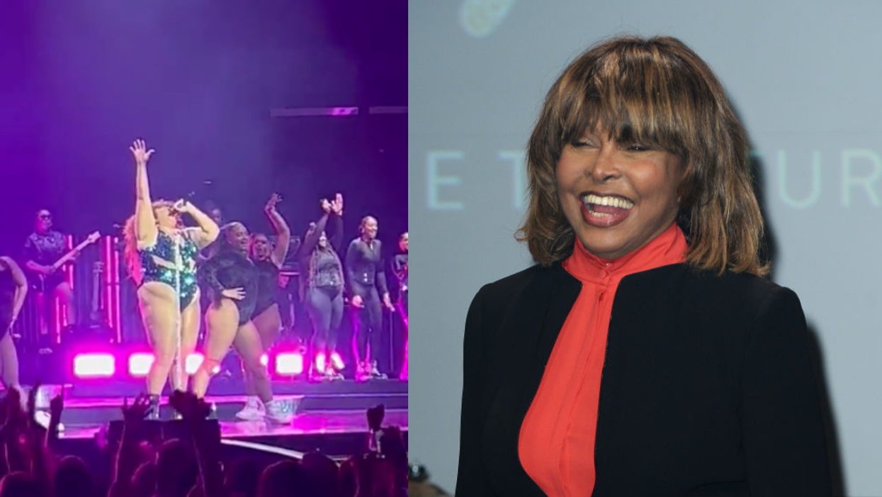 Lizzo performing 'Proud Mary'; Tina Turner