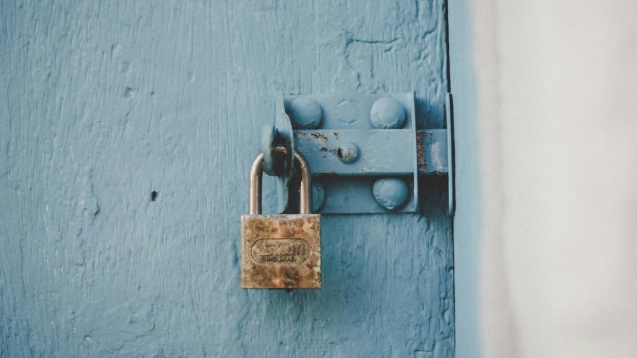 Lock on a door