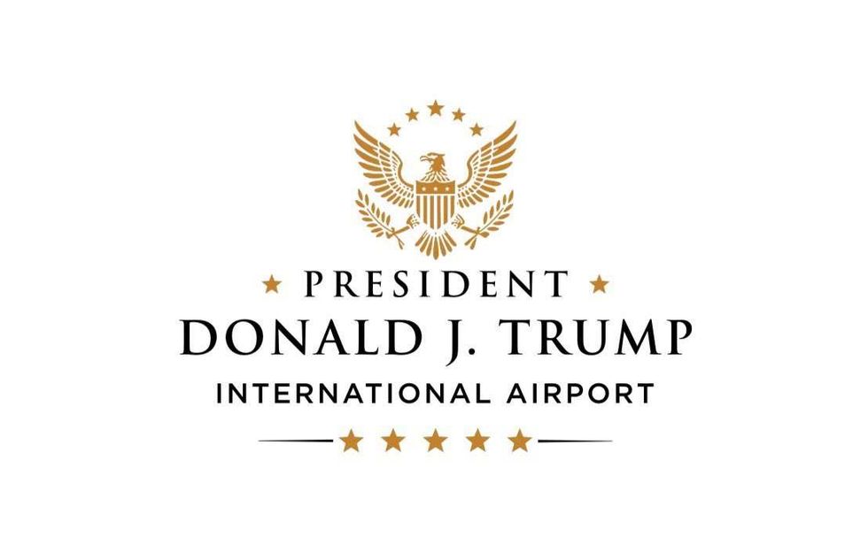 Logo for President Donald J. Trump International Airport