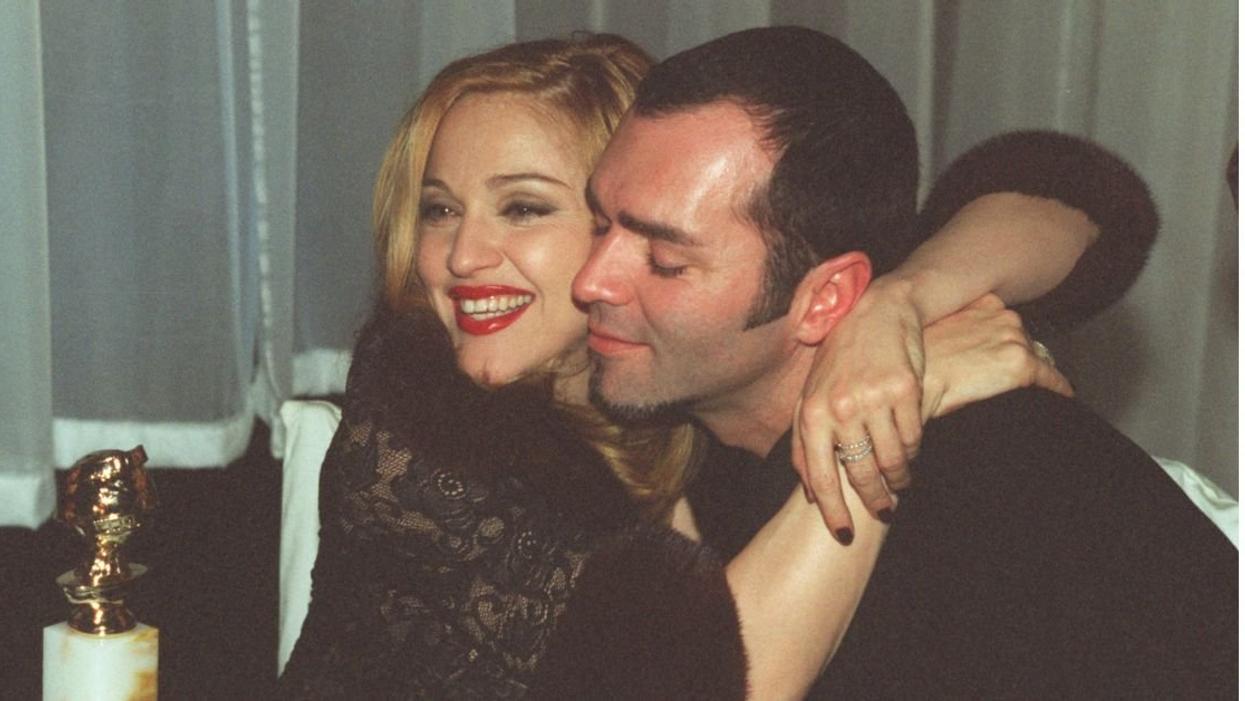 Madonna with brother Christophr Ciccone