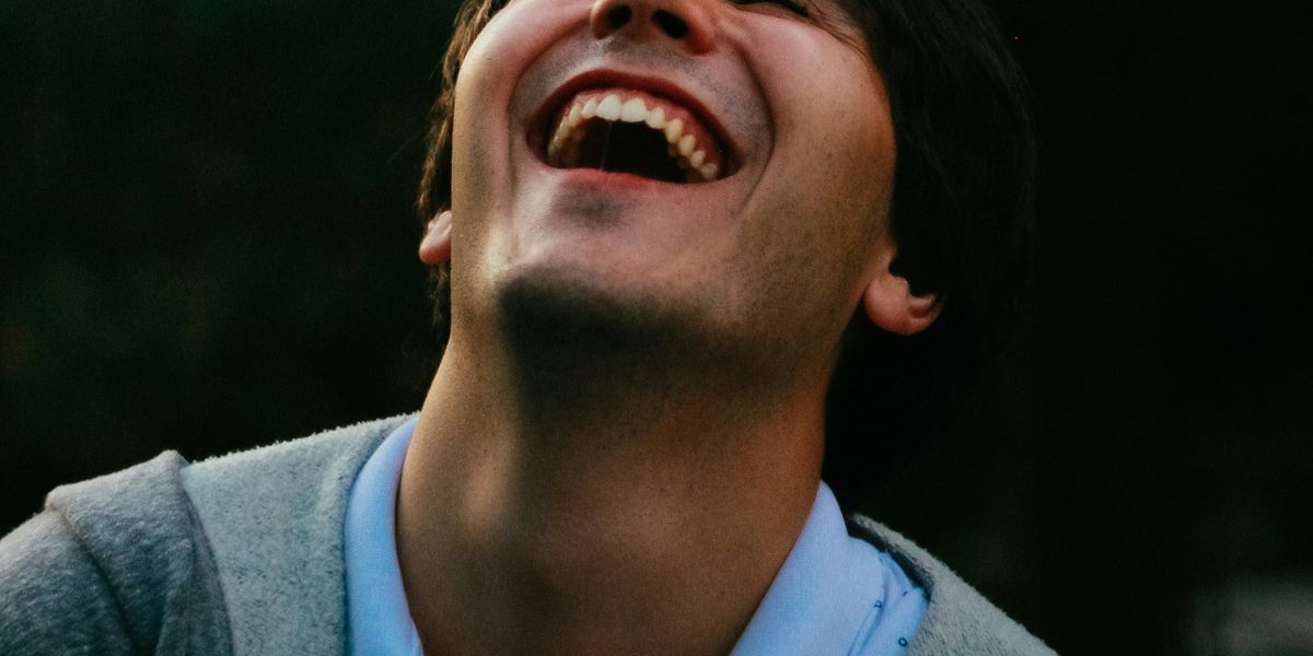 Man laughing