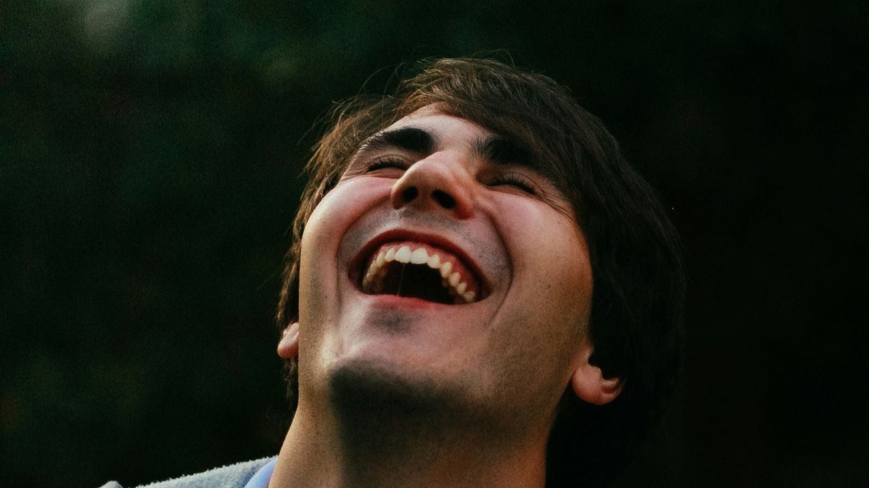 Man laughing