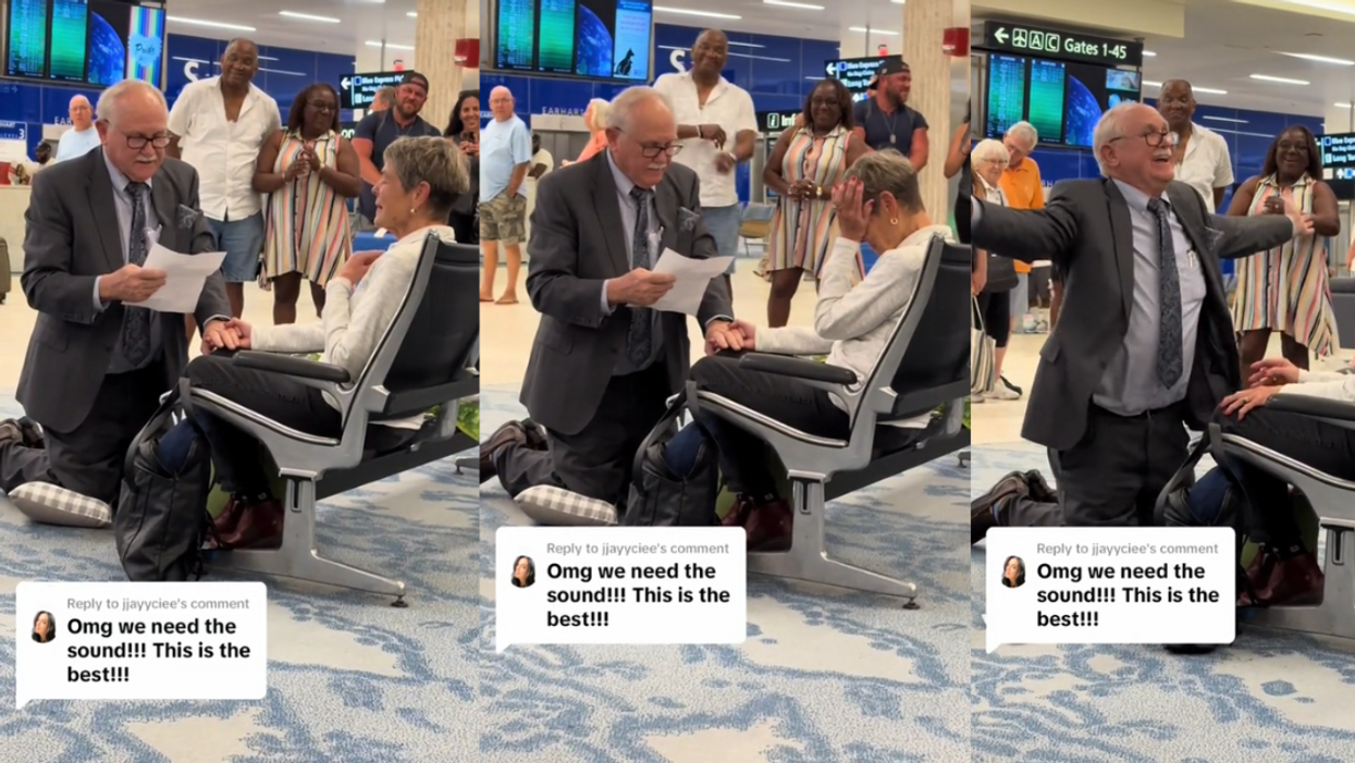 Man proposing to high school sweetheart after 60 years apart