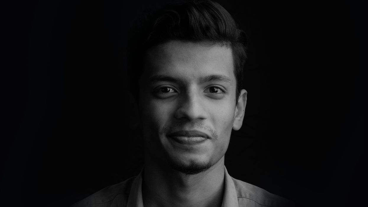 Man smirking
