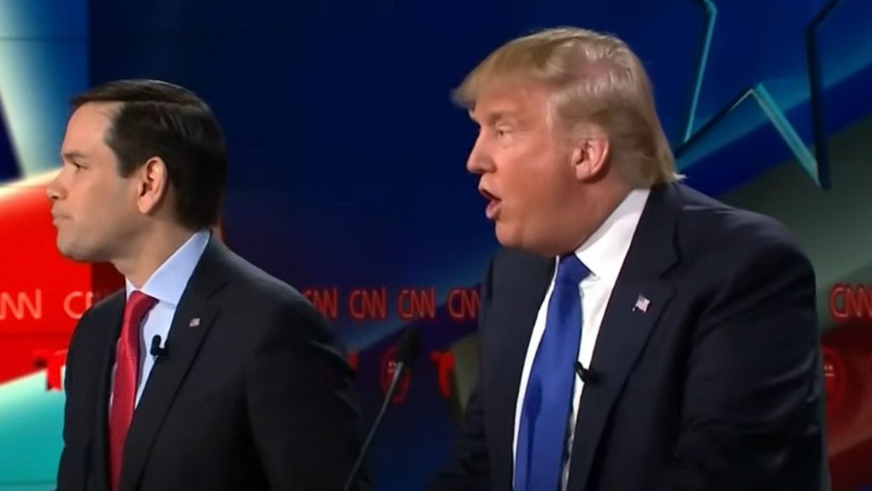 Marco Rubio and Donald Trump