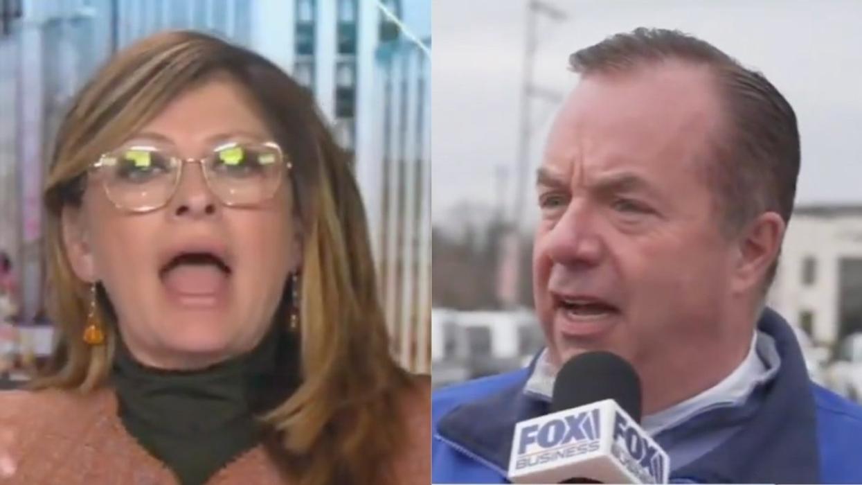 Maria Bartiromo and David Kelleher