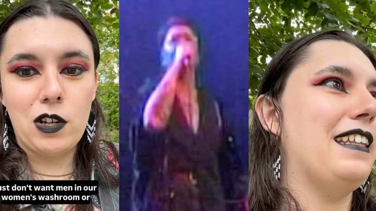 Marina Hanly speaks out after being denied access to the women’s restroom at the Sportsman’s Club.