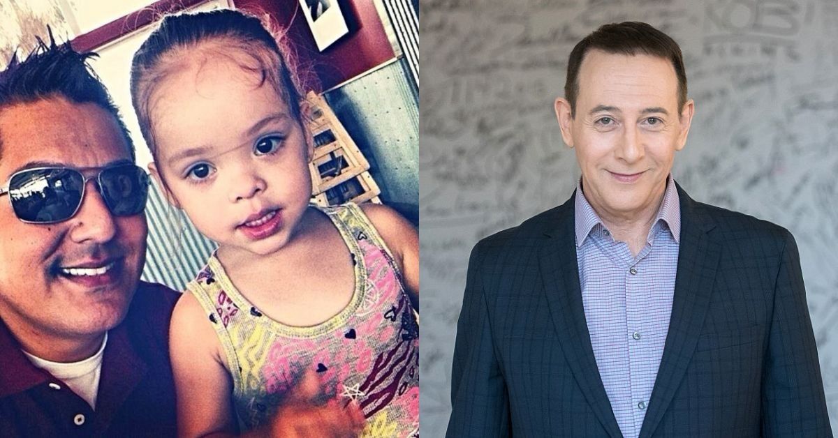 Mario Alejandro with his daughter; Paul Reubens