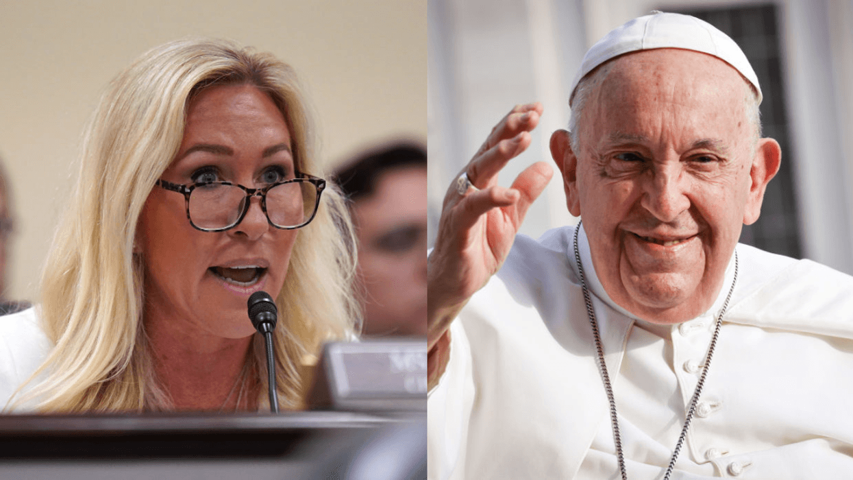Marjorie Taylor Greene; Pope Francis