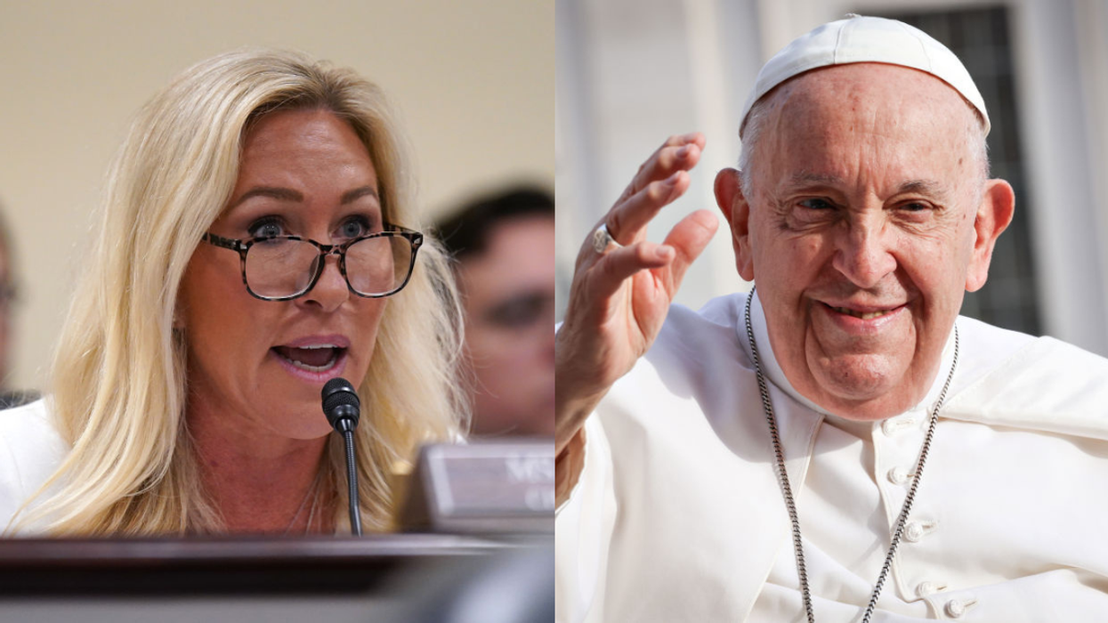 Marjorie Taylor Greene; Pope Francis