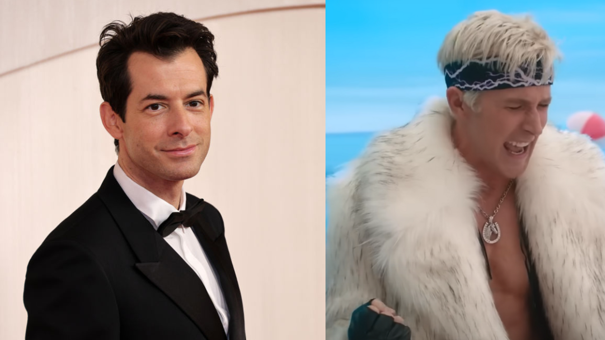 Mark Ronson; Ryan Reynolds performing 'I'm Just Ken' in 'Barbie'