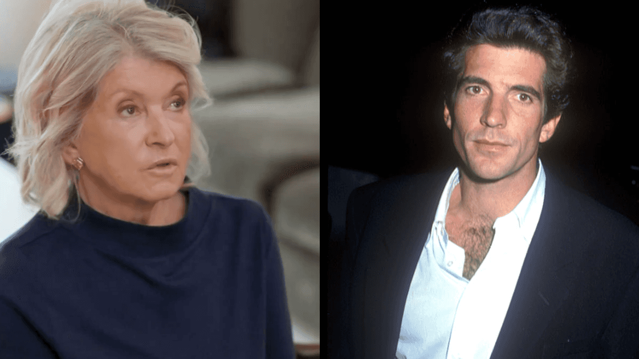 Martha Stewart on "The Real Housewives of New York"; A vintage photograph of John F. Kennedy Jr.