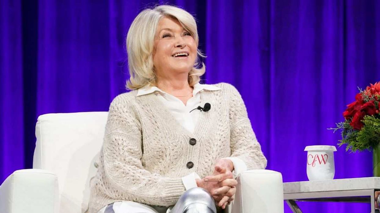 Martha Stewart speaks on stage during the 2025 Massachusetts Conference for Women at the Boston Convention and Exhibition Center.