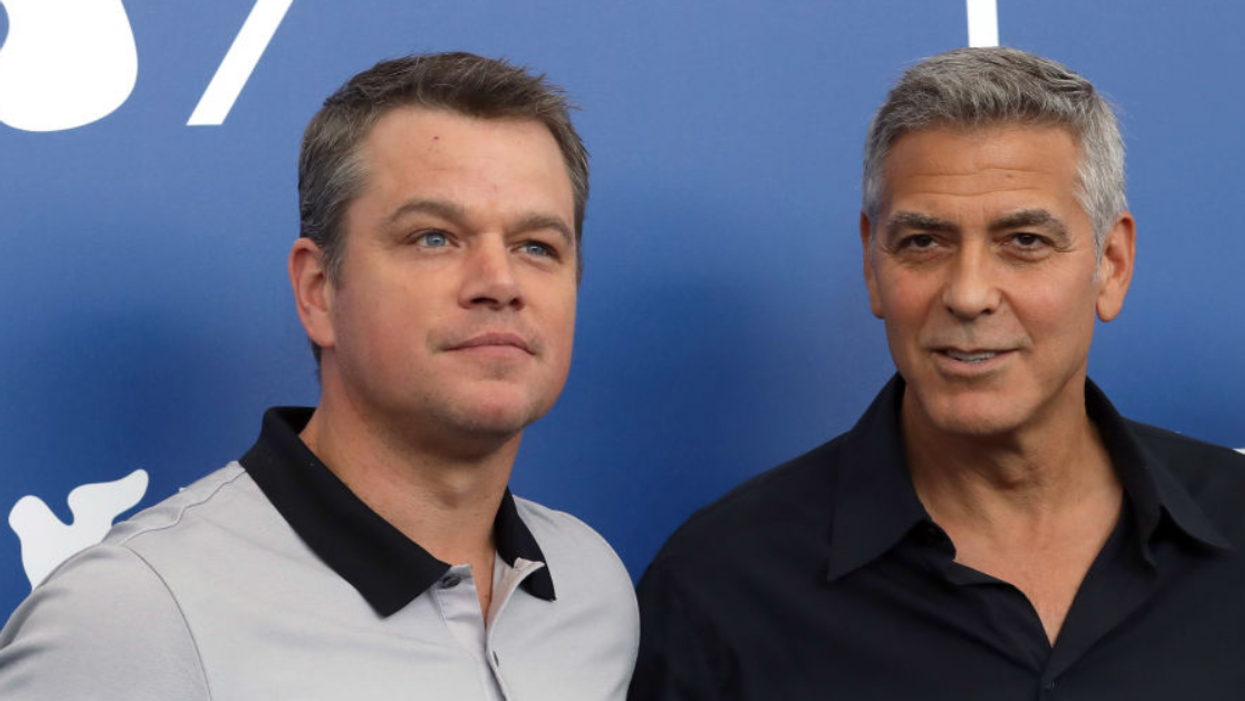 Matt Damon and George Clooney