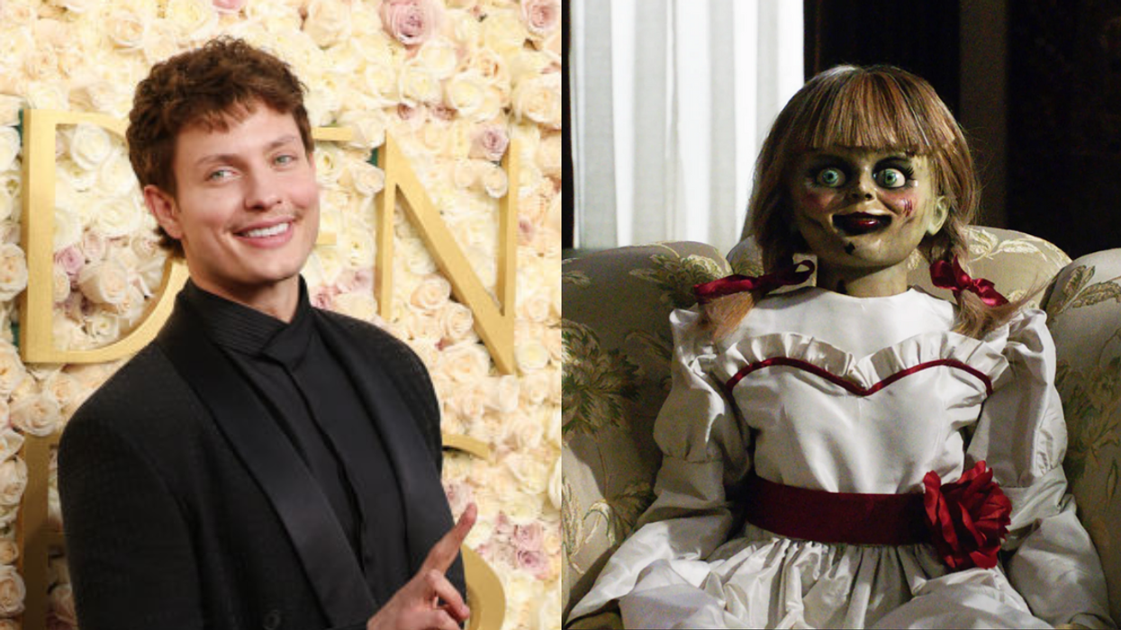 Matt Rife; Annabelle doll from 'The Conjuring' and 'Annabelle' films