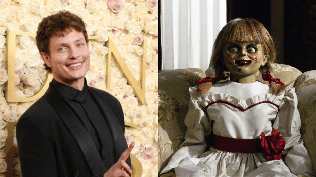 Matt Rife; Annabelle doll from 'The Conjuring' and 'Annabelle' films