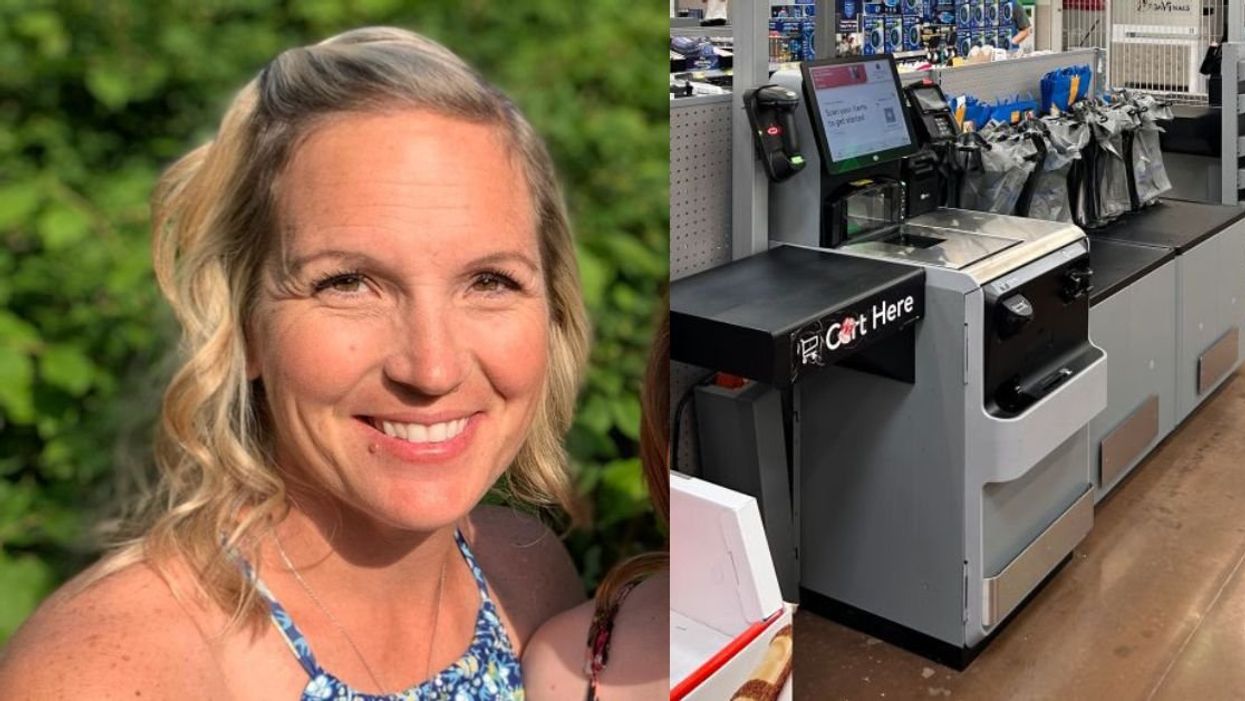 Meaggan Pettipiece; Walmart self-check out
