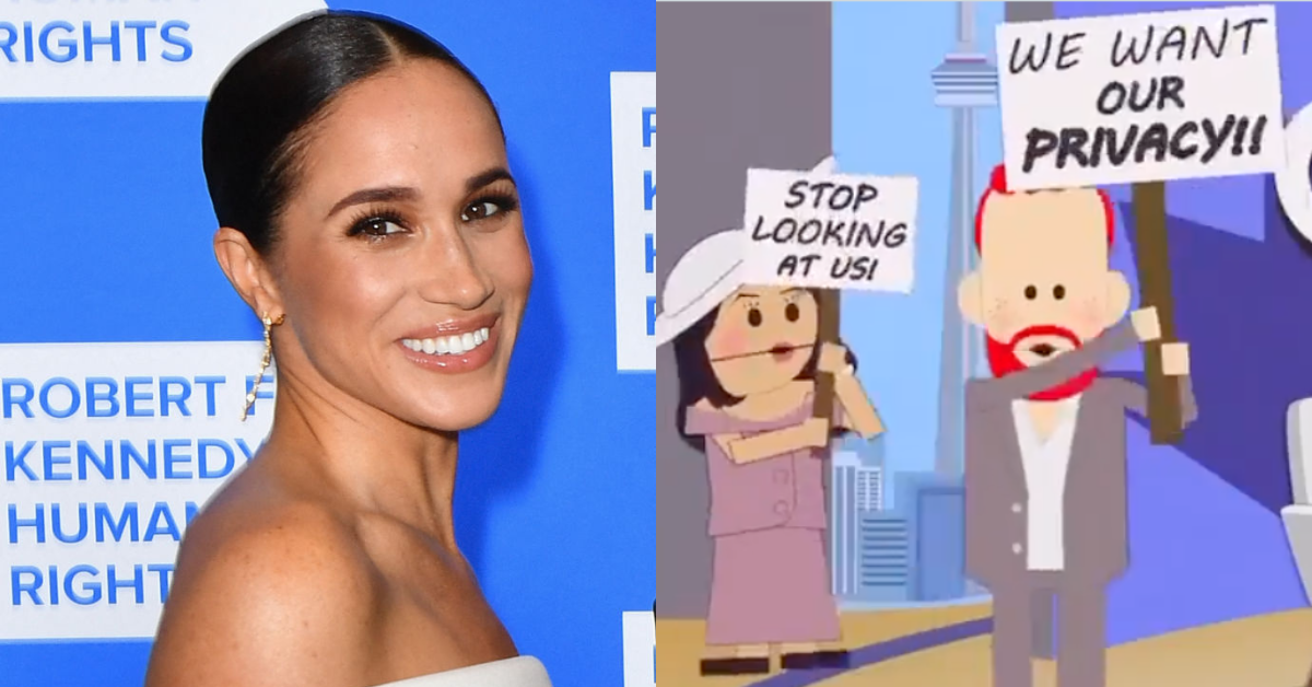 Meghan Markle; Screenshot from 'South Park' episode