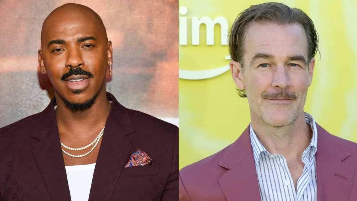 Mehcad Brooks (left) and James Van Der Beek (right) are pictured prior to Van Der Beek’s death in February 2026.