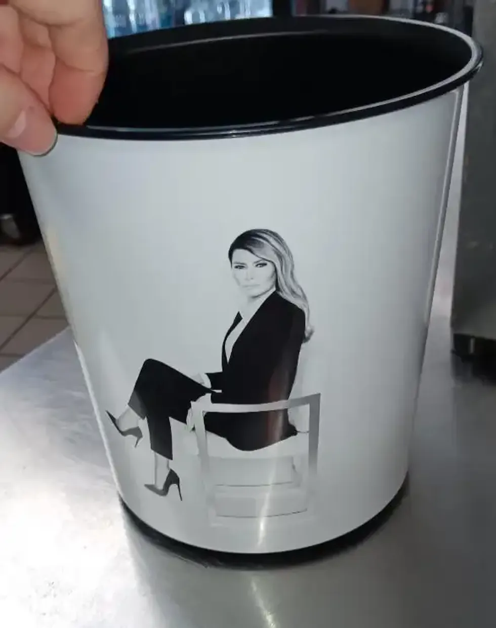Melania popcorn bucket