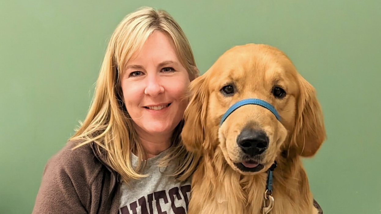 Melissa Hortman and her dog Gilbert