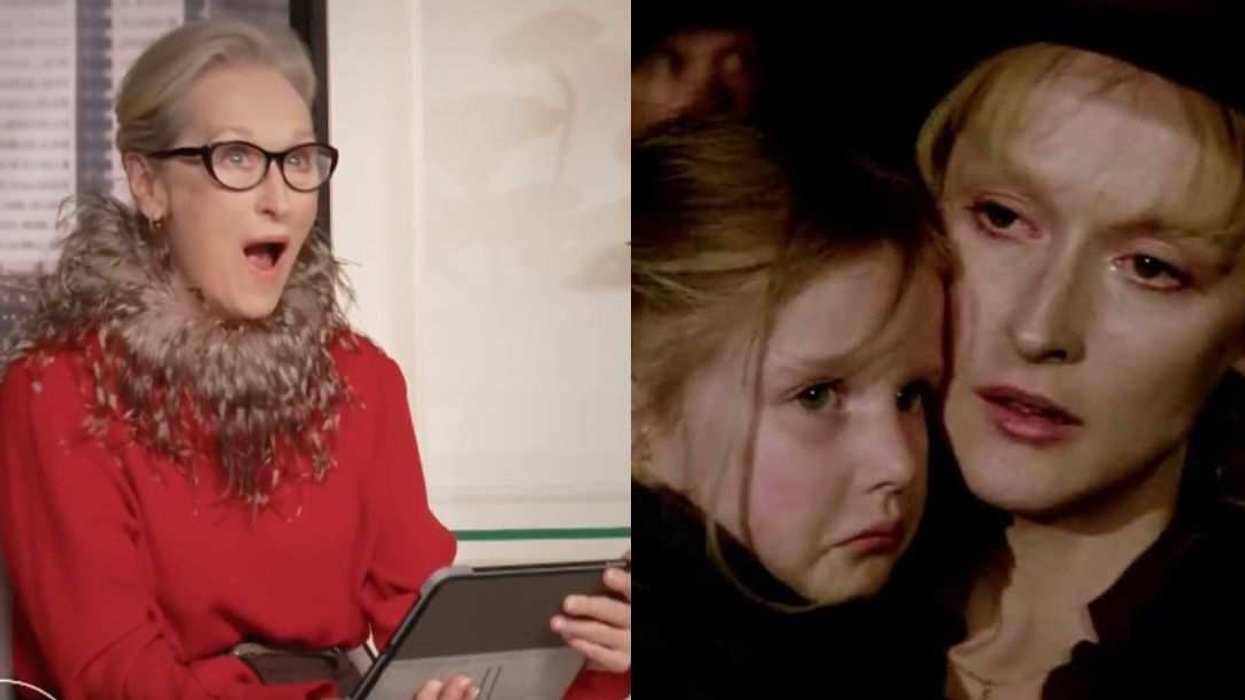 Meryl Streep reacts to a surprise message from her Sophie’s Choice co-star, Jennifer Lejeune.