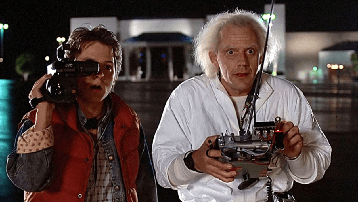 Michael J Fox and Christopher Lloyd