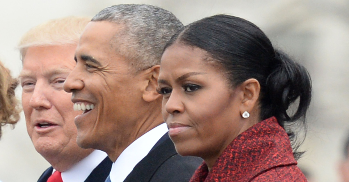 Michelle Obama at Donald Trump's presidential inauguration