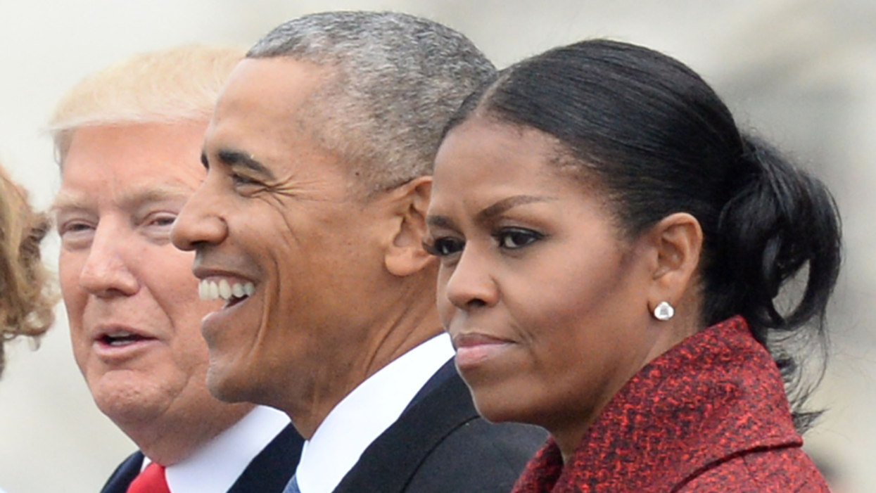 Michelle Obama at Donald Trump's presidential inauguration