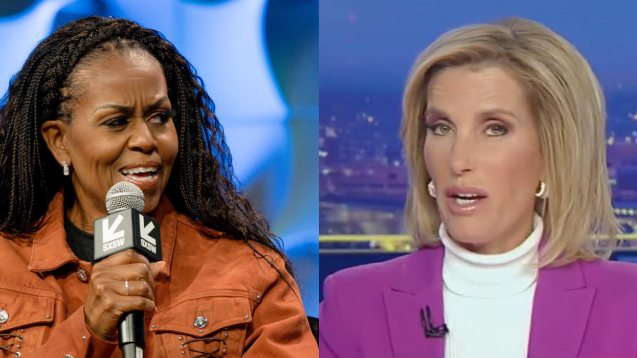 Michelle Obama; Screenshot of Laura Ingraham