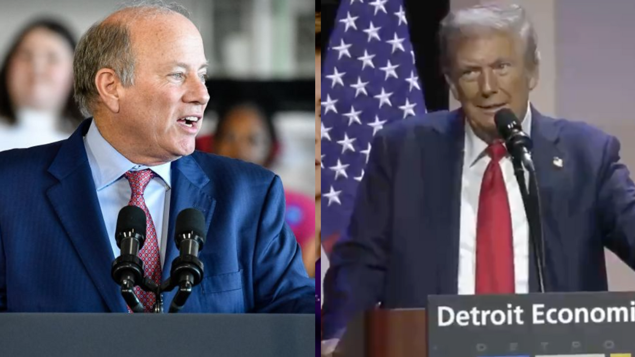 Mike Duggan; Screenshot of Donald Trump