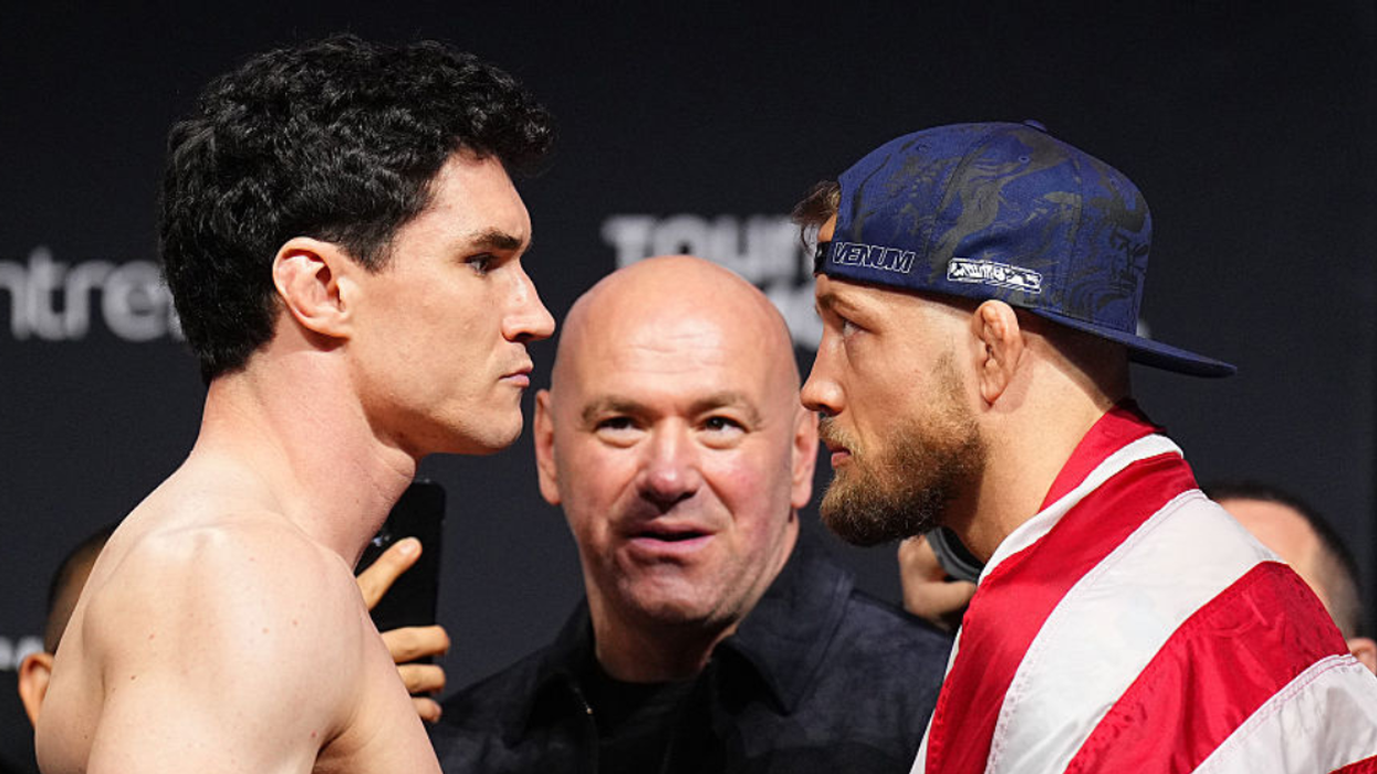 Mike Malott and Charles Radtke during UFC match