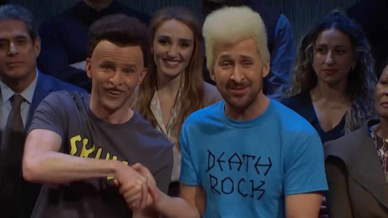 Mikey Day and Ryan Gosling as Beavis and Butt-Head on "SNL"
