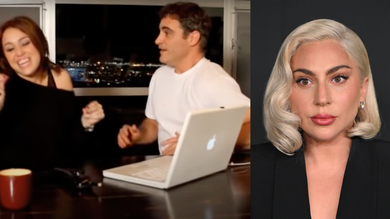 Miley Cyrus and Joaquin Phoenix; Lady Gaga