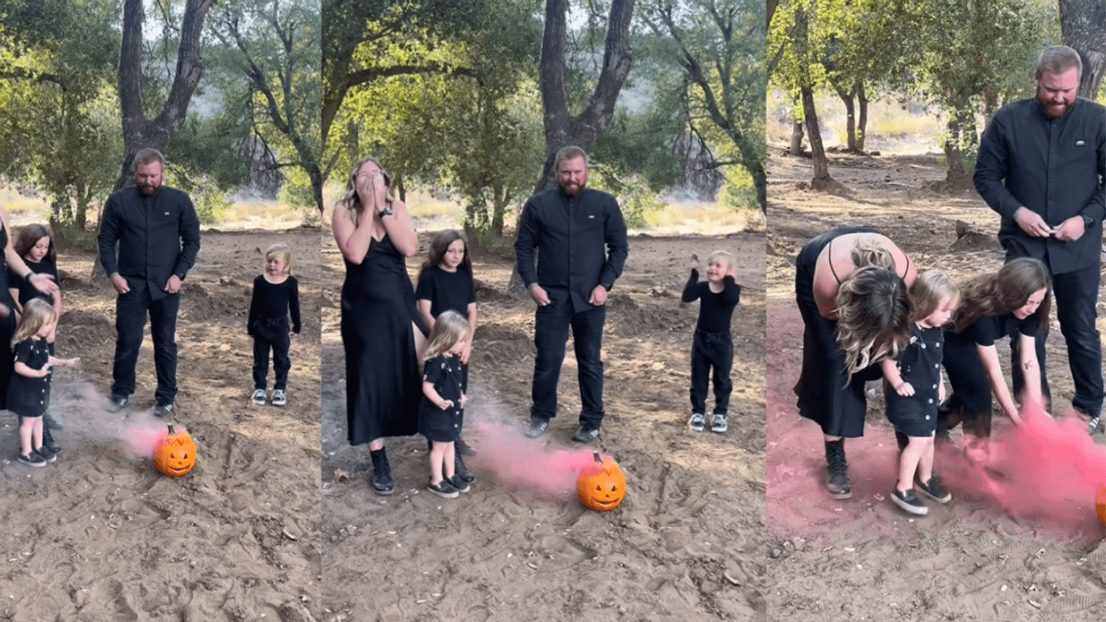 Mom grieving the result of a gender reveal