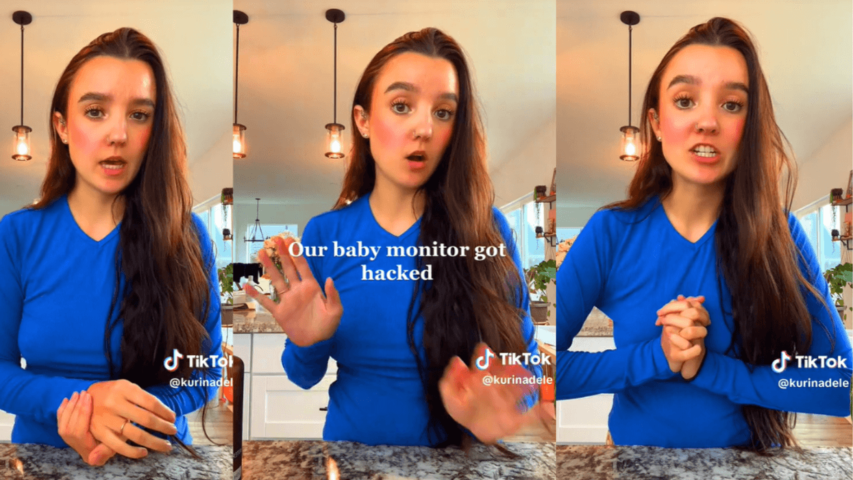 Mother explaining how her WiFi baby monitor was hacked