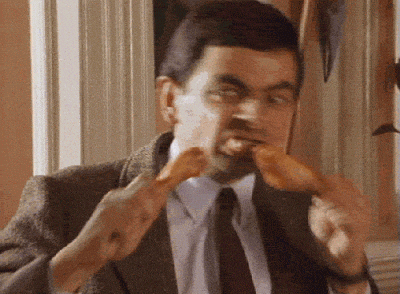 Mr Bean chicken GIF