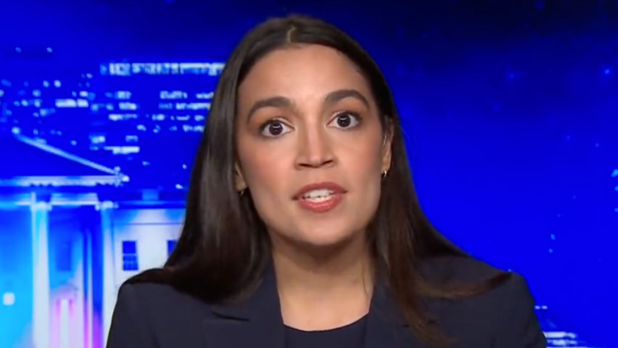 MSNBC screenshot of Alexandria Ocasio-Cortez