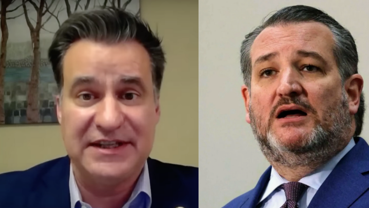 MSNBC screenshot of Roland Gutierrez; Ted Cruz